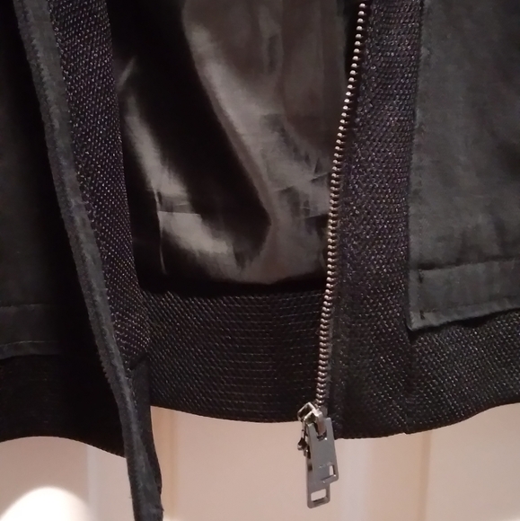 Diesel "D-Neyt" Black Denim/ Mesh Trim Detachable Hood Men's Jacket M - Picture 14 of 16